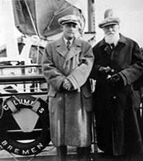 An Bord der "Bremen" auf der Überfahrt nach New York